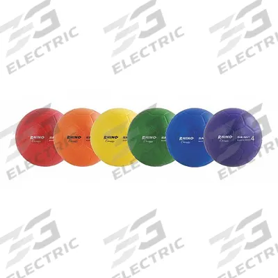 CHAMPION SPORTS Soccer Ball Set: 8 in Overall Dia, Foam, Blue/Green/Orange/Purple/Red/Yellow - Youth Soccer Balls