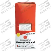 APPROVED VENDOR First Aid Tape: White, 5 yd Roll Lg, 1 in Tape Wd, Refill (MPN 9999-1507). Key specifications — Unitized: Unitized; Brand: APPROVED VENDOR; Manufacturer Part Number: 9999-1507; Elasticity: Non-Elastic; Sterility: Non-Sterile; Adhesiveness: Adhesive; Latex Content: Latex Free; Standards: ANSI/ISEA Z308.1-2015.