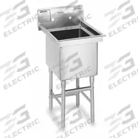 EAGLE GROUP Kitchen Sink: 1 Bowls, 44 1/2 in Overall Ht, 27 in Overall Lg, 23 in Overall Wd (MPN FN2018-1-14/3). Key specifications — Brand: EAGLE GROUP.
