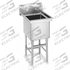 EAGLE GROUP Kitchen Sink: 1 Bowls, 44 1/2 in Overall Ht, 27 in Overall Lg, 23 in Overall Wd (MPN FN2018-1-14/3). Key specifications — Brand: EAGLE GROUP.