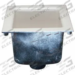 ZURN Floor Sink: 12 in Overall Wd, 8 in Sump Dp, 4 in Nominal Pipe Size, No Hub, Square, Cast Iron (MPN Z1901-4NH-2). Key specifications — attr1332259: White; attr1332254: Cast Iron; attr1332277: No Hub; attr1332284: ZURN; attr1355724: 1/2 Opening; attr1332282: Enamel.