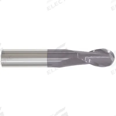 APPROVED VENDOR Ball End Mill: Carbide, AlTiN Coated, 2 Flute, 3/32" Mill Dia, 3/8" LOC - General Purpose Carbide Ball End Mills
