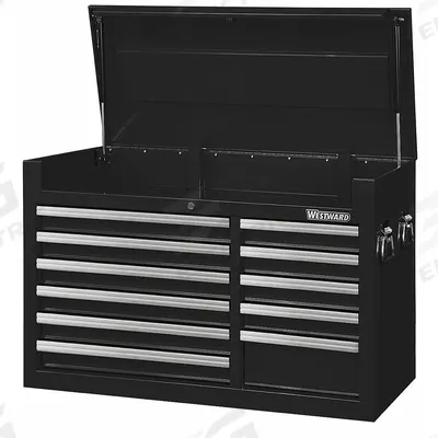WESTWARD Top Chest: 11 Drawers, Light Duty, 41 1/2 in Overall Wd, 18 5/8 in Overall Dp - Light-Duty Top Chests