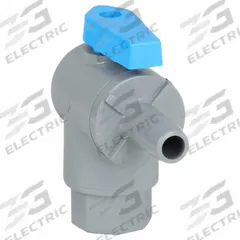 APPROVED VENDOR Manual Two-Way Ball Valve: 1/4 in, PVC, Angle, FNPT x Barb, Full Port Ball Port (MPN 7153490). Key specifications — Brand: APPROVED VENDOR.