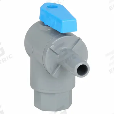 APPROVED VENDOR Manual Two-Way Ball Valve: 1/4 in, PVC, Angle, FNPT x Barb - PVC Ball Valves