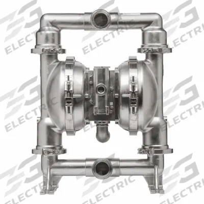 ARO Diaphragm Pump: 2 in, Tri-Clamp, 195 gpm, 31.4 ft Max. Head, 316 SS Valve - FDA-Compliant AODD Pumps