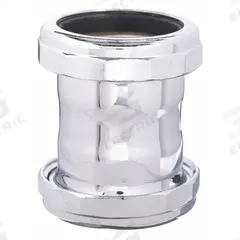 APPROVED VENDOR Coupling: Brass, Chrome-Plated, Silver, 1 1/2 in_1 1/4 in Nominal Pipe Size, Slip (MPN 1PNP9). Key specifications — Finish: Chrome-Plated; Includes: Reducing Washer; Brand: APPROVED VENDOR; Connection Type: Slip.