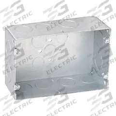 RACO Electrical Box: Steel, Steel - Multigang Rectangular Material & Nominal Size, 2 Gangs (MPN 941). Key specifications — Brand: RACO; Bracket Style: Without Bracket; Clamp Style: Without Clamps.
