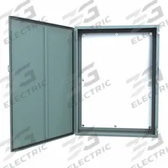 HAMMOND Electrical Enclosure: Steel, 48 in x 36 in x 12 in, NEMA 12/13, w/Panel, Solid Cover, Hinged (MPN 1418S12). Key specifications — Brand: HAMMOND; Closure Method: Clamps; Knockouts: Not Included.