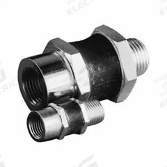 AVENTICS Angle Joint: 17 mm Hex Size, 39 mm Overall Lg, 1/4 in BSPP Inlet, 1/4 in BSPP Pad End (MPN 0821305169). Key specifications — attr979275: Rubber; attr158978: Steel; attr158975: AVENTICS.