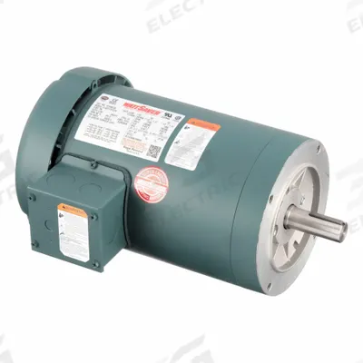 LEESON Three Phase TEFC Motors: C-Face Mount, Totally Enclosed Fan Cooled, 1 1/2 hp - C-Face 3-Phase General Purpose AC Motors