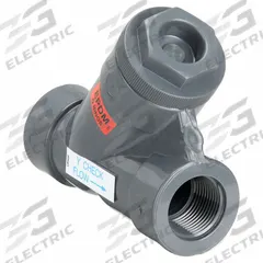 HAYWARD Y Check Valve: Piston, Y-Style Valve Body, 1 in Pipe Size, FNPT x FNPT, PVC, For Water Media (MPN YC10100TE). Key specifications — Brand: HAYWARD.