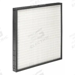 GRAINGER Minipleat Air Filter: 20 in x 24 in x 2 in, Synthetic, Plastic, No Header, Downstream Face (MPN 499J21). Key specifications — Brand: GRAINGER; Frame or Header Material: Plastic; Media Material: Synthetic.