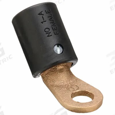 TWECO Welding Cable Female Terminal: 45° Angle (MPN 95101100) - Tweco-Style Welding Cable Connector Terminals