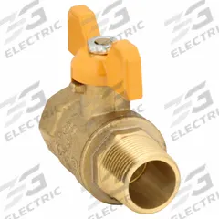APPROVED VENDOR Manual Two-Way Ball Valve: 3/4 in, Brass, Straight, MNPT x FNPT, Full Port Ball Port (MPN G-MBB-75TH). Key specifications — Brand: APPROVED VENDOR; Handle: Tee.