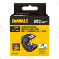 DEWALT Replacement Copper Cutting Wheel: Cutting Wheel, Impact Driver, 801AC1 (MPN DWACPR12). Key specifications — attr1185025: Impact Driver; attr1185026: Cutting Wheel; attr1185028: DEWALT.