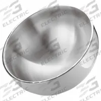 AMERICAN METALCRAFT Bowl: 304 oz Capacity, 13 7/8 in Dia, Stainless Steel, Silver (MPN AB14). Key specifications — Brand: AMERICAN METALCRAFT; Color: Silver; Material: Stainless Steel; Product Type: Double Wall Bowl.
