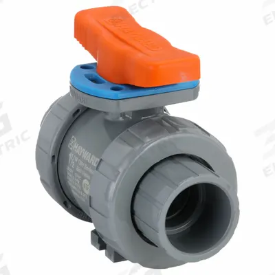 HAYWARD FLOW CONTROL Manual Two-Way Ball Valve: 1 1/2 in, CPVC, Straight - CPVC Ball Valves