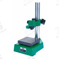 INSIZE Indicator/Comparator Stand: 10-33/64 in x 7.21 in x 1.654 in, Grooved Anvil, Steel Base (MPN 6863-150E). Key specifications — attr1183835: 6863-150E; attr1183837: INSIZE; attr1183838: Dust Cover; attr1183846: Fine Adjust Top (FAT); attr1183840: 7-13/64 in x 1-21/32 in.