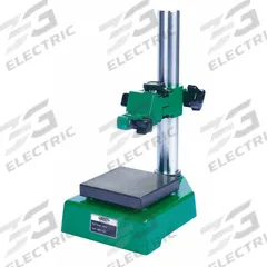 INSIZE Indicator/Comparator Stand: 10-33/64 in x 7.21 in x 1.654 in, Grooved Anvil, Steel Base (MPN 6863-150E). Key specifications — attr1183835: 6863-150E; attr1183837: INSIZE; attr1183838: Dust Cover; attr1183846: Fine Adjust Top (FAT); attr1183840: 7-13/64 in x 1-21/32 in.