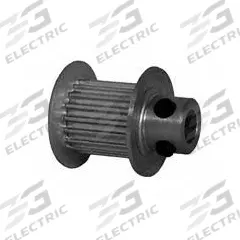 DAYTON Timing Pulley: Modified Curvilinear, Fixed, For GT Timing Belt Section, For 9 mm Belt Wd (MPN 17-2P09M6FA4). Key specifications — Brand: DAYTON; Finish: Clear Anodized; For Belt Series: Powerhouse®.