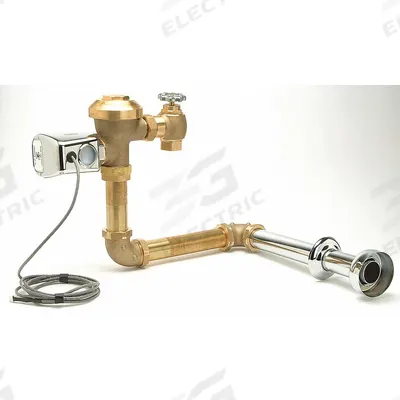 ZURN Automatic Flush Valve: AquaSense, 1.6 gpf Gallons per Flush, Battery, 10 in Rough-In - Toilet Automatic Flush Valves