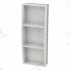 BESTCARE Recessed Shelf: Stainless Steel, Powder-Coated, Recessed Mounting, 1 (MPN WHD-SHV15-EG10). Key specifications — Material: Stainless Steel; Mounting Style: Recessed; Finish: Powder-Coated.