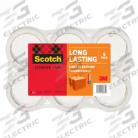 SCOTCH Storage Packaging Tape, PK 6: 2 in x 55 yd, 6 PK (MPN 3650-6). Key specifications — Brand: SCOTCH; Tape Series: 3650.