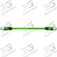 MURRELEKTRONIK Cordset: Cat5e, RJ45 Male Straight x RJ45 Male Straight, 15 m Lg, PUR, Green, IP20 (MPN 7000-74301-7961500). Key specifications — Brand: MURRELEKTRONIK; Cable Jacket Color: Green; IP Rating: IP20; Performance Category: Cat5e.