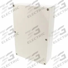 HAMMOND Enclosure: ABS, 9 in x 6 in x 2 in, NEMA 12/13/4/4X/6/6P, Screw On, Solid Cover (MPN 1554VALGY). Key specifications — Brand: HAMMOND; Closure Method: Screws; Knockouts: Not Included.