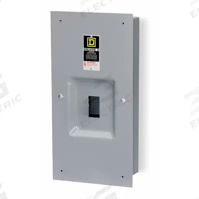SQUARE D Circuit Breaker Enclosure: 3 Spaces, 400 A Amps, Flush Mounting - L-Frame Square D Circuit Breaker Enclosures