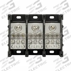 BUSSMANN Power Distribution Block: Open, Lug, Lug, 6 AWG – 350 kcmil For Line Side Wire Sizes (MPN 16371-3). Key specifications — attr1361688: Surface; attr1308686: BUSSMANN; attr1361672: Aluminum.