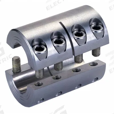 RULAND MANUFACTURING Rigid Shaft Coupling: 1 in Bore Dia 1, 1 in Bore Dia 2 - Two-Piece Rigid Shaft Couplings