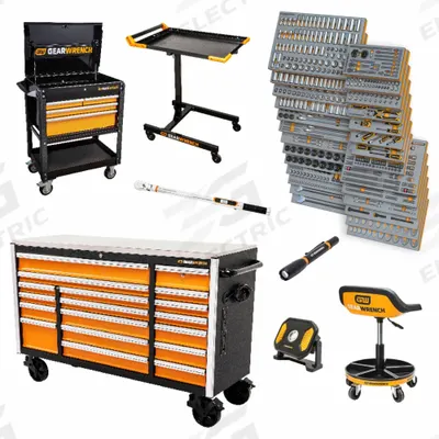 GEARWRENCH Mechanic Tool Set: 1,268 Total Pcs, Metric/SAE - Tool Sets with Foam Inserts & Rolling Tool Cabinet