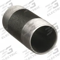Pipe Nipple: 3/4 in Nominal Pipe Size, 6 in Lg, Schedule 40, Black Anodized Steel, Welded (MPN 0334530003). Key specifications — Manufacture Location: Made in USA; Brand: BECK; Maximum Operating Pressure: 150 psi @ 150°F; Connection Type: Male NPT x Male NPT; Pipe Material: Black Anodized Steel.