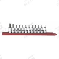 GEARWRENCH Socket Bit Sets: 1 - 25 Pieces, 3/8 in Drive Size, 12 Pieces, Fixed Insert, SAE (MPN 80581). Key specifications — attr1216280: Fixed Insert; attr1216283: GEARWRENCH; attr1225718: 1/16 in to 3/8 in; attr1227491: 3/8 in.