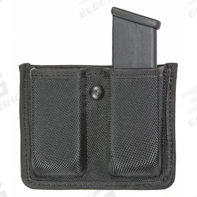 HEROS PRIDE Magazine Pouch: Black, Nylon, Ballistic, 4 in x 5 in, Open Closure - Duty Equipment Pouches