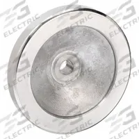 KIPP Hand Wheel: Solid, Aluminum, 1/2 in Bore, 100 mm Dia, Zinc-Plated (MPN K0161.0100XCP). Key specifications — Brand: KIPP.