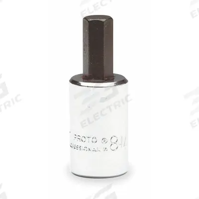 PROTO Socket Bit: 3/8 in Drive Size, Hex Tip, 5/32 in Tip Size, 1 13/16 in Overall Lg - Hex Bit Sockets