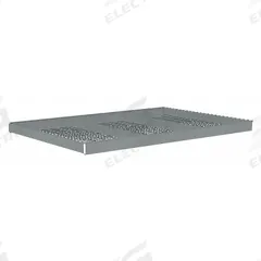 TENNSCO Shelf: 72 in x 48 in, 2,000 lb Load Capacity, Steel, 5 ga Decking, Gray, Shelf (MPN ZLCS-7248W). Key specifications — Decking Material: Steel; Includes: (2) Channel Beams; Decking Finish: Zinc Plated; Shelf Configuration: Single Straight; Color: Gray; Frame Material: Steel; Brand: TENNSCO; Frame Finish: Zinc Plated.