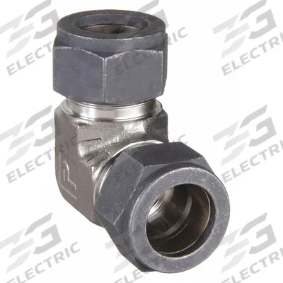 PARKER Compression Fitting Elbow: 5/8 in OD x 5/8 in OD Fitting Size - Single-Ferrule Stainless Steel Fittings