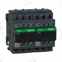SCHNEIDER IEC Magnetic Contactor: Reversing, 3 Poles, 3NO Contacts, 25 A, 24V AC/48V AC Coil (MPN LC2D25BNE). Key specifications — Brand: SCHNEIDER; Integrated Surge Suppression: No; Nominal Coil Voltage @ 60Hz: 48V AC.