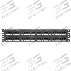 PANDUIT Patch Panel: Flat, 2 Rack Units, 48 Ports, 6, IDC, Type 3 & Type 4 PoE, Steel, DP48688TGY. Key specifications — Brand: PANDUIT; Compatible Cable Performance Category: 6; Material: Steel; _Access Type: Rear Access; _Port Labeling: Adhesive Label; _Power Over Ethernet: Type 3 & Type 4 PoE; _Rear Termination: IDC; _Series: Data-Patch.
