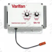 Speed and Temperature Control: Dial, SPDT, 2 Switches or Dials, 120/240V AC, White Plate, 10 A (MPN VFSA-10S). Key specifications — Brand: MULTIFAN; Reversible: Not Reversible; Input Voltage: 120/240V AC.