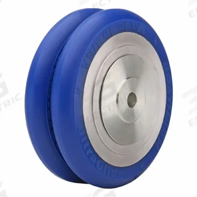 HAMILTON Caster Wheel: 6 in Wheel Dia., 2 in Wheel Wd, Polyurethane, 1,200 lb Load Rating - Easy-Roll Polyurethane Tread on Steel Core Wheels