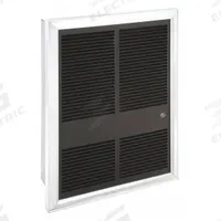 MARKEL Recessed Electric Wall-Mount Heater: 3000 W, 277V AC, Single Phase, 277V AC, 1-phase (MPN G3325TD-RP). Key specifications — Grille Color: Gray; Programming Capability: Non-Programmable; Wattage Output: 3000 W; Voltage, Phase: 277V AC, 1-phase; Rough-In Dimensions - H x W x D: 19-1/2 in x 14-1/8 in x 4 in; Nominal Voltage - HVAC: 277V AC; Brand: MARKEL; Phase: Single.