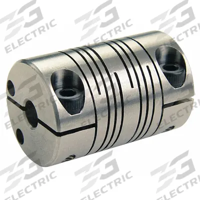 RULAND MANUFACTURING Motion Control Coupling: 3° Angular Misalignment, 15 mm Bore Dia 1, Aluminum - General Purpose Clamp-On Beam Shaft Couplings