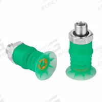 SCHMALZ Vacuum Pad Assembly: Multi-Bellows, 4.5 Folds, G3/8 in Vacuum Port, 32 mm Pad Dia, Green (MPN 10.01.06.03540). Key specifications — attr1019136: 10.01.06.03540; attr1019138: SCHMALZ; attr1019139: 55 A.