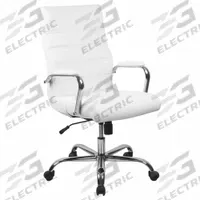 FLASH FURNITURE Office Chair: Whitney, White, Faux Leather Material, 23 in Back Ht, 19 in Seat Wd (MPN GO-2286H-WH-GG). Key specifications — attr995518: Whitney; attr982877: Gray; attr982913: Yes; attr982865: White; attr982870: FLASH FURNITURE; attr982901: White.