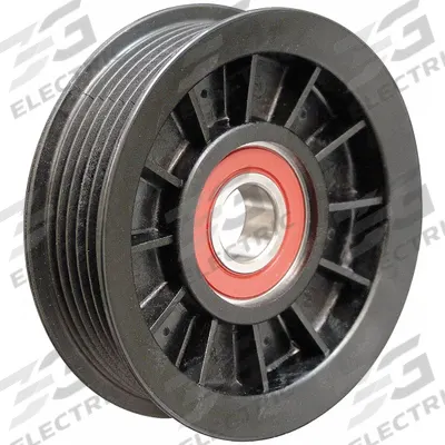 DAYCO Idler Pulley: Idler Pulley, 89012, Serpentine, 6PK Compatible Belt Trade Size - Ribbed V-Belt Idler Pulleys for Vehicles